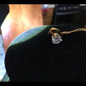 Vintage new cz tie or scarf tack